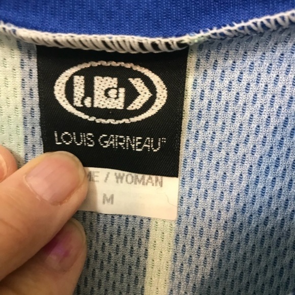 Bicycling Jersey Blue and Lime Green - Picture 8 of 8